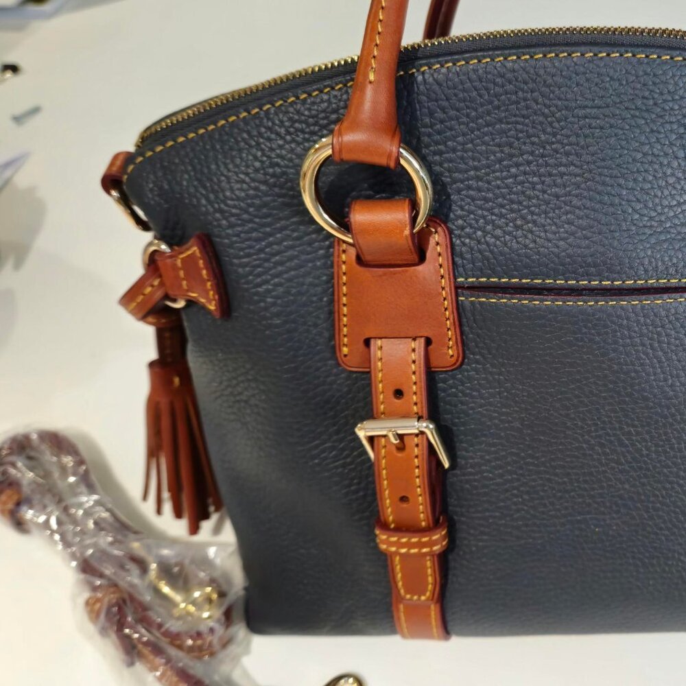 Dooney & Bourke Dark Grey Domed Satchel Bag - Picture 12 of 13